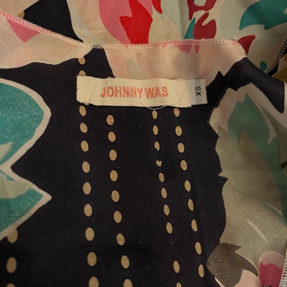 Johnny Was Silk Mixed Print Extra Small Summer Dress Long - Picture 3 of 4